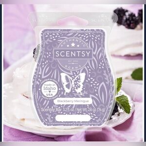 Scentsy BlackBerry Meringue, wax bar melts, partial bar